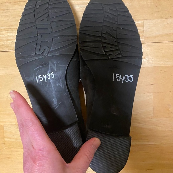 STUART WEITZMAN Guido Tassel Loafers Women's Gray Suede Slip On Flats 10 1/2 M - Picture 5 of 5